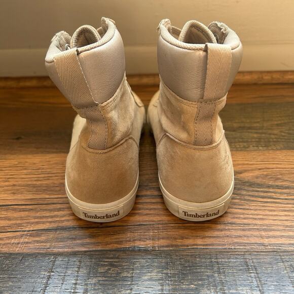 Timberland ReBOTL Women’s High Top Sneaker Boots A2EUQ Beige Size 8 Suede Casual - Picture 3 of 9